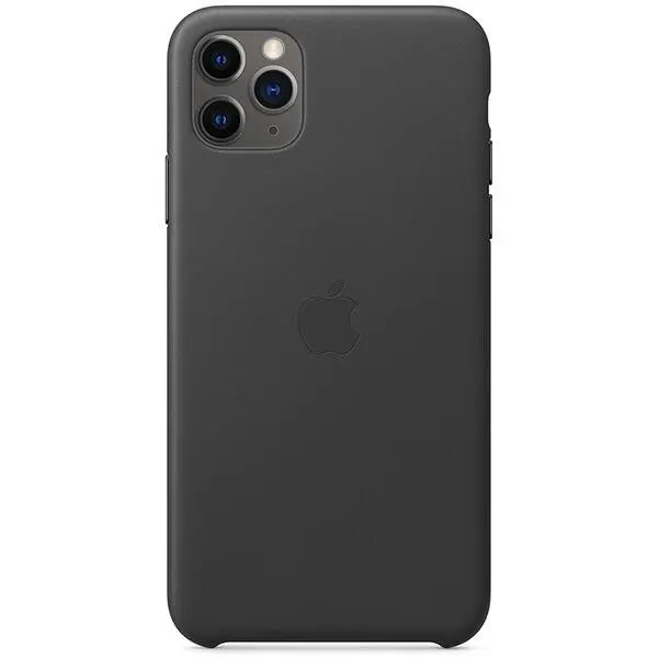 Apple Husa de protectie Apple MX0E2ZM/A pentru iPhone 11 Pro Max, piele, negru