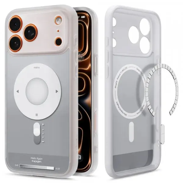 Spigen Husa MagSafe pentru Apple iPhone 17 Pro, Spigen, Ultra Hybrid Classic, Argintie ACS10355