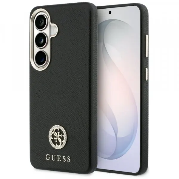 Guess Husa MagSafe pentru Samsung Galaxy S26 Plus S947, Guess, Rhinestone Round Logo, Neagra