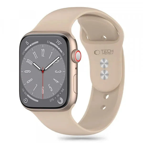 Tech-Protect Curea Tech-Protect Silicone pentru Apple Watch 41mm / 40mm / 38mm Series, Bej