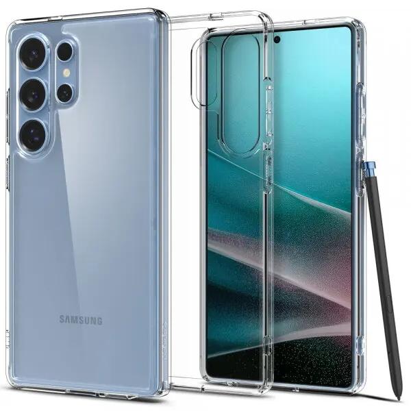 Spigen Husa pentru Samsung Galaxy S25 Ultra S938, Spigen, Ultra Hybrid, Transparenta ACS08961