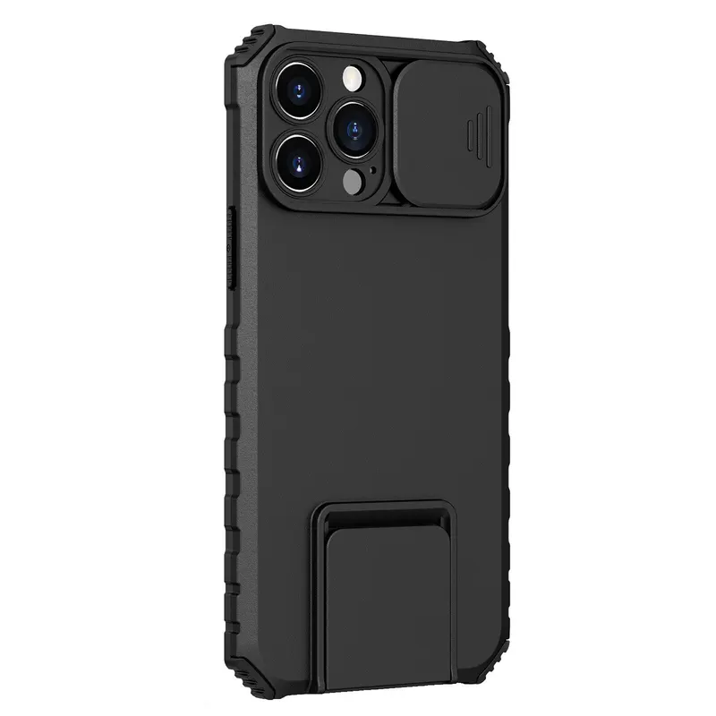 Samsung, Husa Defender cu Stand pentru Samsung Galaxy A02s / A03s, Negru, Suport reglabil