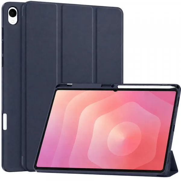 techsuit Husa pentru Samsung Galaxy Tab S12 Plus, Techsuit, Flex Trifold, Albastra Inchis