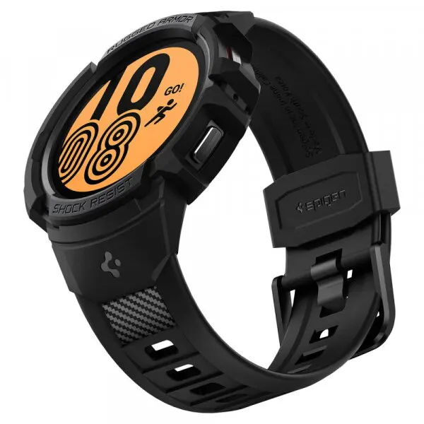 Spigen Husa Spigen Rugged Armor Pro pentru Google Pixel Watch 45mm Series, Neagra ACS11223