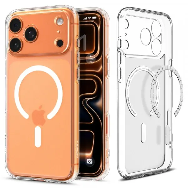 Spigen Husa MagSafe pentru Apple iPhone 17 Pro Max, Spigen, Ultra Hybrid, Alba Satinata ACS10286