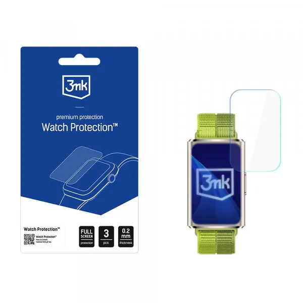 3MK Folie Protectie 3MK Arc pentru Huawei Band 11 Pro, Set 3 bucati, Plastic
