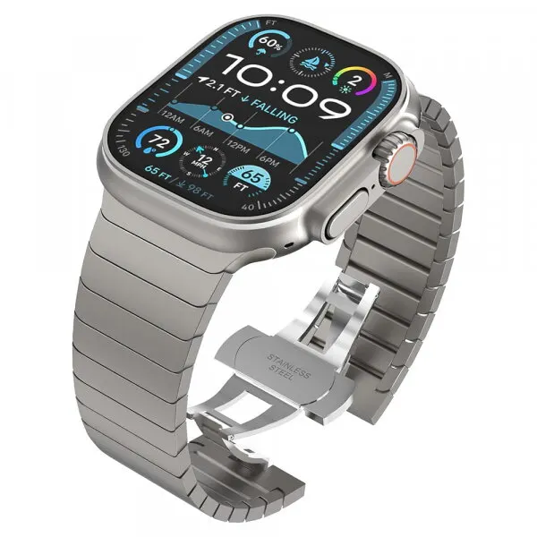 techsuit Curea Techsuit W012 pentru Apple Watch 42mm / 41mm / 40mm / 38mm Series, Argintie