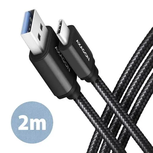 Cablu de date BUCM3-AM20AB, USB-C la USB-A, 2m, 3A (Negru)