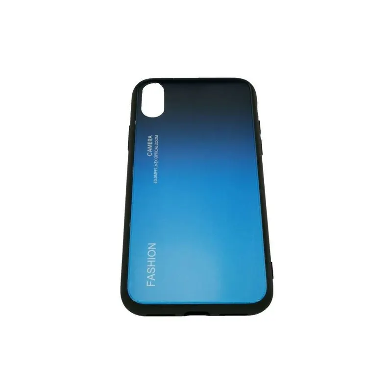 Apple, Husa Apple iPhone X Hybrid Back Degrade, Albastru
