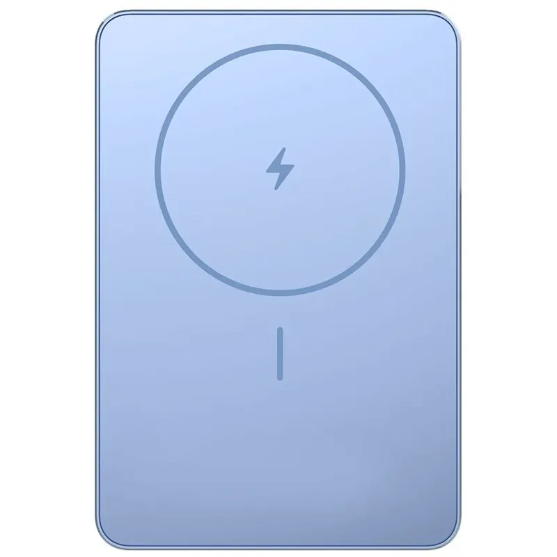 Xiaomi Acumulator extern Xiaomi Super Slim Magnetic BHR08POGL, 5000 mAh, Wireless 15 W, 22.5 W USB Type-C, Albastru