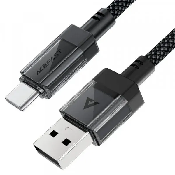 AceFast Cablu Date si Incarcare USB-A - USB-C Acefast C12-04, 18W, 1.2m, Negru