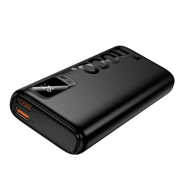 HOCO Baterie Externa Hoco J158 Pro, 10000mAh, 22.5W, QC + PD, 1 x USB-C - 2 x USB-A, Neagra