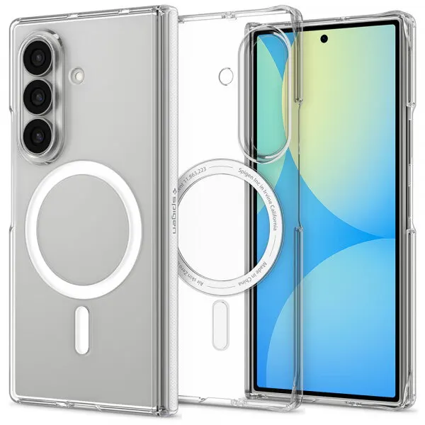 Spigen Husa MagSafe pentru Samsung Galaxy Z Fold8 Ultra F976, Spigen, Air Skin Zero, Transparenta Alba ACS11495