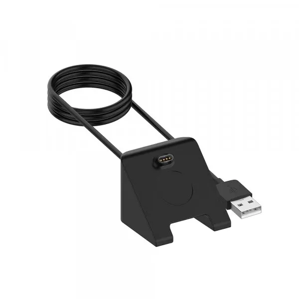 techsuit Cablu Incarcare Techsuit TGC3 pentru Garmin Fenix 5 Plus / 7X / 6X / 6 / 5, USB-A, Negru