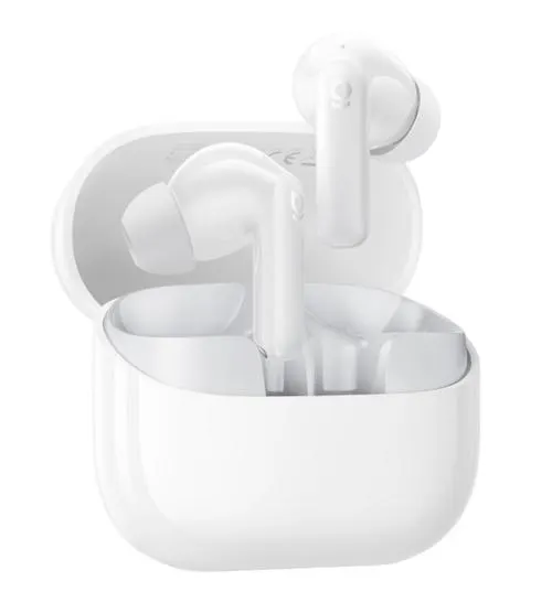 Casti True Wireless In-Ear Baseus Bass BP1 NC, Bluetooth, ANC, Microfon, Control tactil (Alb)