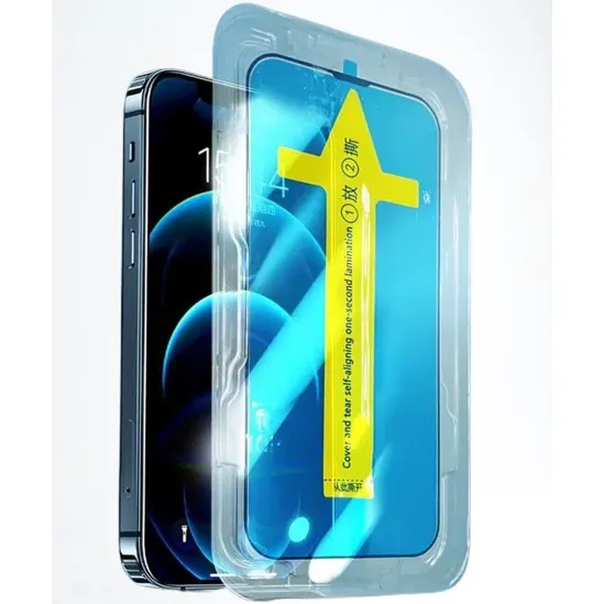 Flippy, Folie sticla securizata cu sistem de montare usor si rapid Flippy pentru Apple iPhone 14 Pr