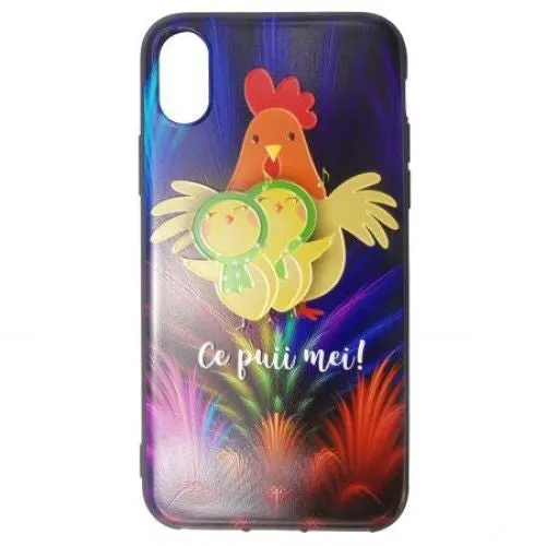 Apple, Husa Apple iPhone 7 Plus Multicolor Mesaj Pui
