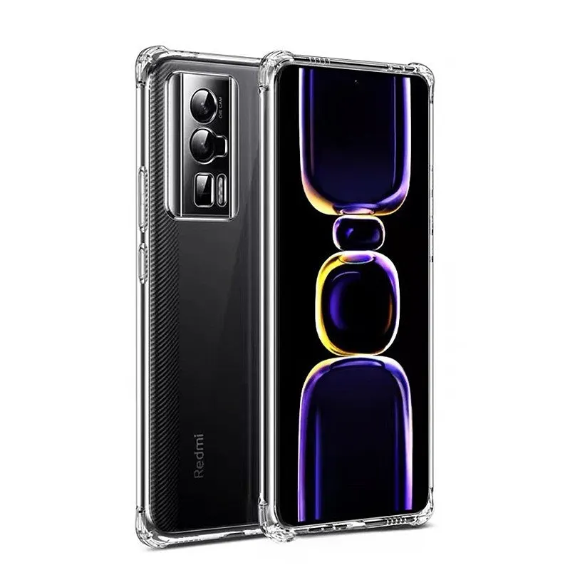 Husa de Protectie, Flippy, Compatibila cu Xiaomi Redmi Note 13 Pro, TPU Antisoc, Protectie Colturi, 1.5 mm Transparent