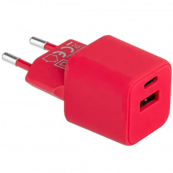 Colorum Incarcator Retea Colorum CLS30-AC-02, 30W, 3A, 1 x USB-A - 1 x USB-C, Magenta