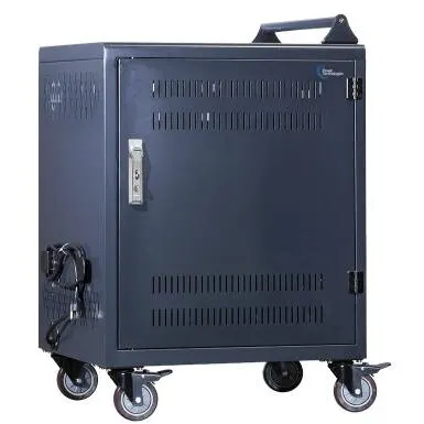 Power Technologies Carucior de incarcare Power Technologies AC-30, 30 Bay Basic Charging Cart, 30 bay-uri, Metal, Gri