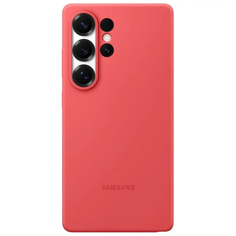 Samsung Husa Protectie Spate pentru telefon mobil Samsung Galaxy S25 Ultra (S938) EF-PS938CREGWW, Silicone Case, Rosu