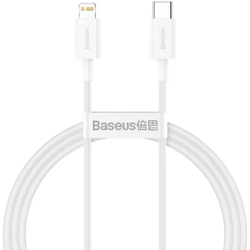 BASEUS CABLU alimentare si date Baseus Superior, Fast Charging Data Cable pt. smartphone, USB Type-C la Lightning Iphone PD 20W, 1.5m, alb