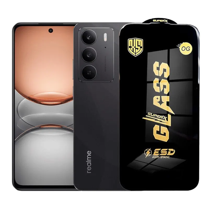 Flippy, Folie de Protectie pentru Realme C75, Flippy, Sticla Securizata ESD, Margini Negre
