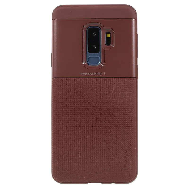 Samsung, Husa Samsung Galaxy S9 Plus Ipaky Elegant Grid Design TPU Hybrid Maro