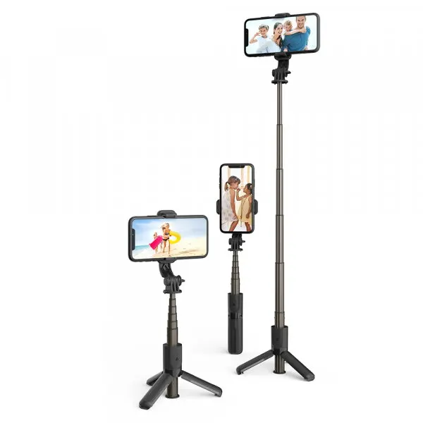 techsuit Selfie Stick Bluetooth Techsuit L10, Universal, Negru