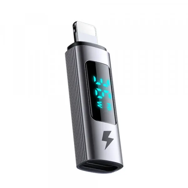 Mcdodo Adaptor Date si Incarcare USB-C - Lightning McDodo OT-6100 Wales Display, Negru