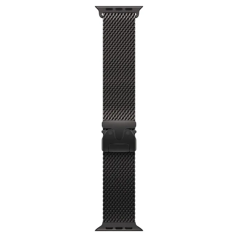 Apple Apple Watch 49mm Milanese Loop: Black Titanium Milanese Loop - Medium