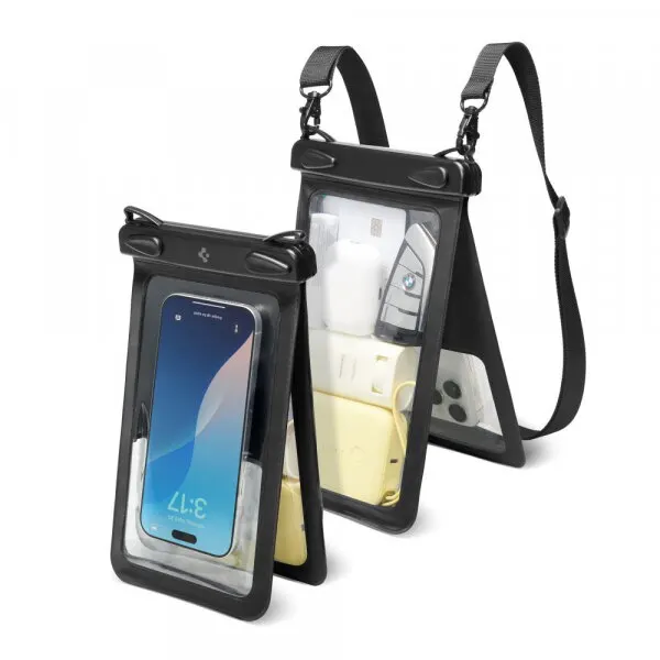 Spigen Husa Universala Waterproof pentru Telefon max. 6.9inch, Spigen, A603, Neagra ACS09745