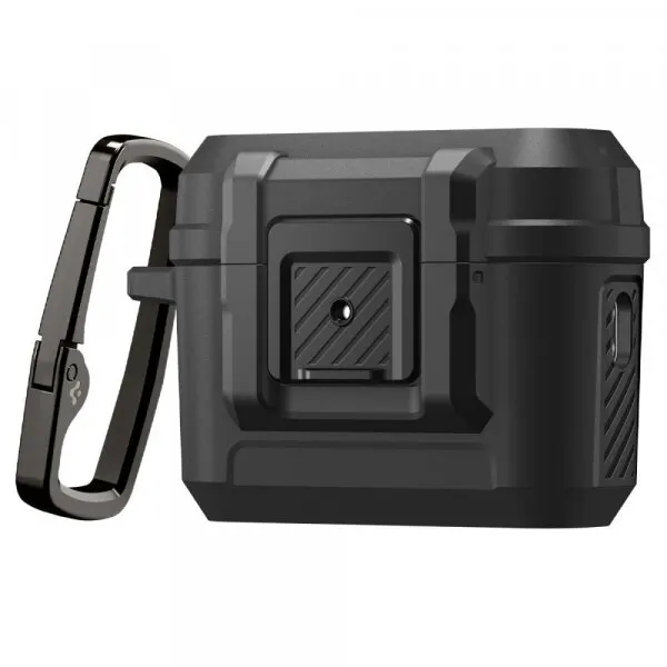 Spigen Husa Spigen Lock Fit pentru Apple AirPods Pro 3, Neagra Mata ACS09825