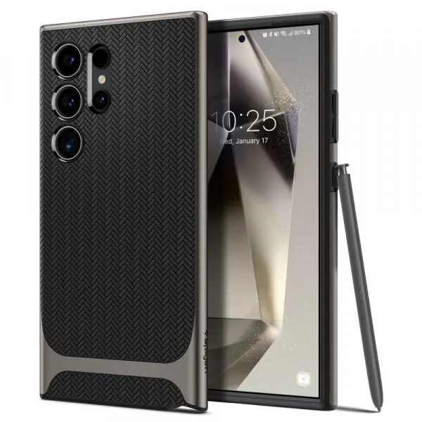 Spigen Husa pentru Samsung Galaxy S24 Ultra S928, Spigen, Neo Hybrid, Gri ACS07305