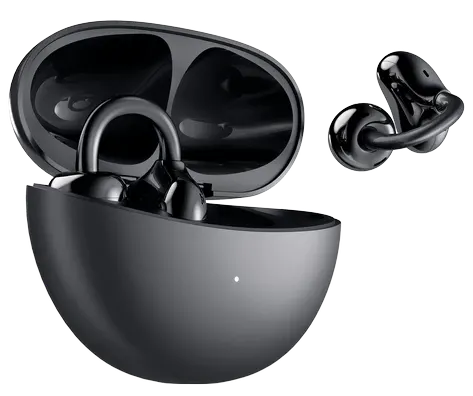 Casti True Wireless Open-Ear Honor Choice Earbuds Clip, Bluetooth, Microfon cu anulare zgomot AI, Control Touch, IP54 (Negru)
