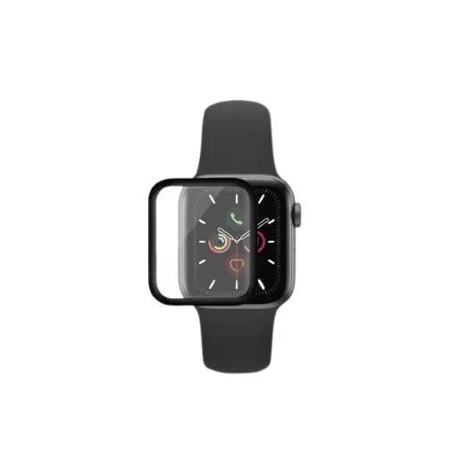 Apple, Folie Sticla Apple Watch Series 4 / 5 40 mm adeziv pe margine Negru