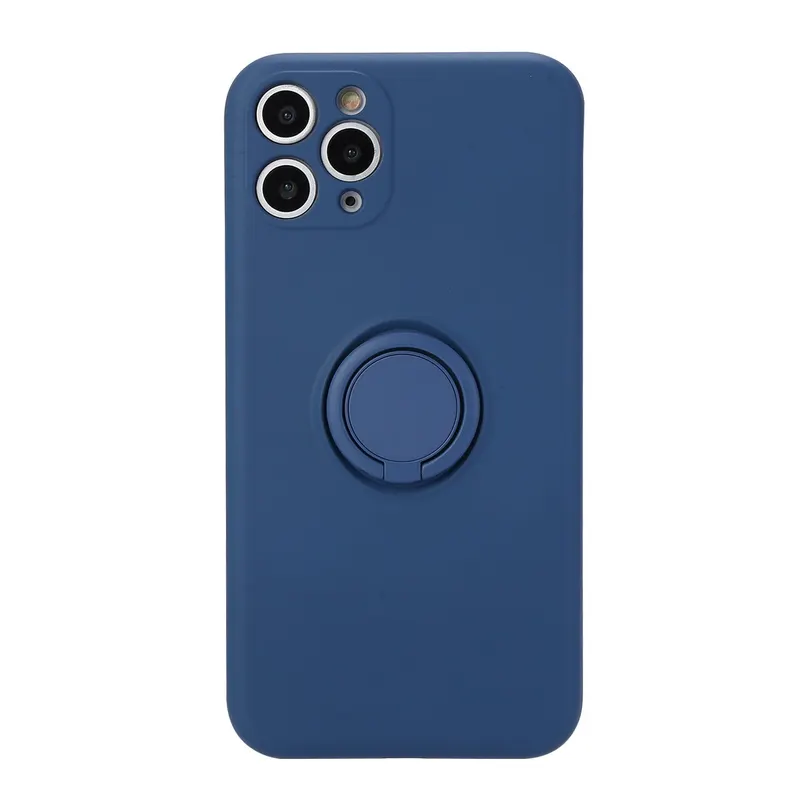 Flippy, Husa protectie Flippy compatibila cu Huawei P30 Lite Liquid Silicone Ring cu suport rotativ