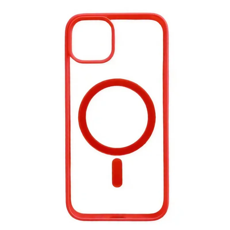 Husa MagSafe pentru Apple iPhone 14 Pro Max, Full Cover, Frosted Acrylic Color Big Hole, Magnetica, Incarcare Wireless