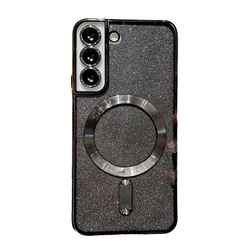 Husa de Protectie 2 in 1, Flippy, Husa pentru Samsung Galaxy S23 Ultra, Glitter Chrome Magsafe, din TPU, Magnetica, cu