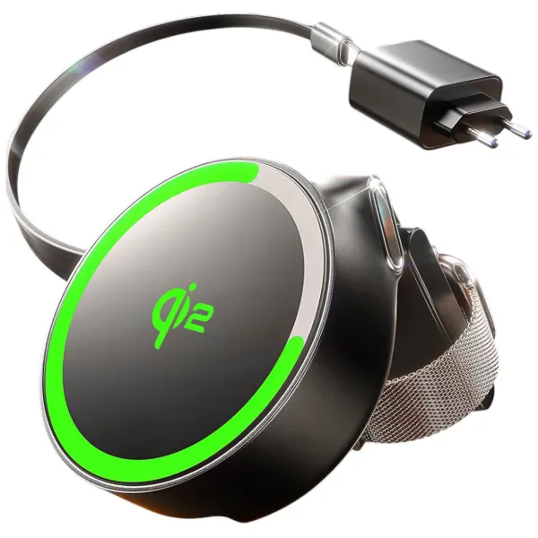Lisen Incarcator Retea Wireless Lisen W602 2in1, 15W, 1.67A, Negru YL0324090008