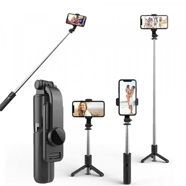 techsuit Selfie Stick Bluetooth Techsuit L11, Universal, Negru