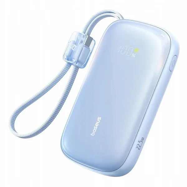 BASEUS Baterie Externa Baseus EnerFill FC21 Qpow 3 Ultra, 20000mAh, 22.5W, QC + PD, 1 x USB-A - 1 x USB-C, Albastra