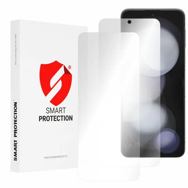 Smart Protection Folie de protectie Ecran Interior Smart Protection Premium Classic pentru Samsung Galaxy Z Flip5 F731, Plastic, Set 2 bucati