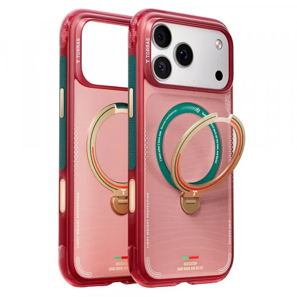 Torras Husa MagSafe pentru Apple iPhone 17 Pro, Torras, Ostand Q3 Air, Wave of Passion