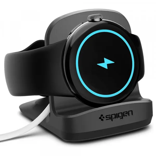 Spigen Suport Spigen S354 pentru Incarcator Wireless Google Pixel Watch, Negru AMP05796