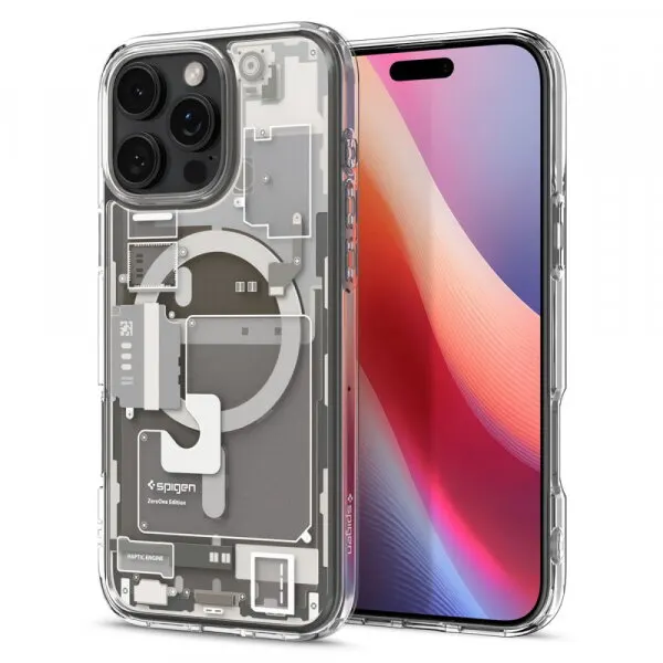 Spigen Husa MagSafe pentru Apple iPhone 16 Pro Max, Spigen, Ultra Hybrid Zero One, Gri ACS08381