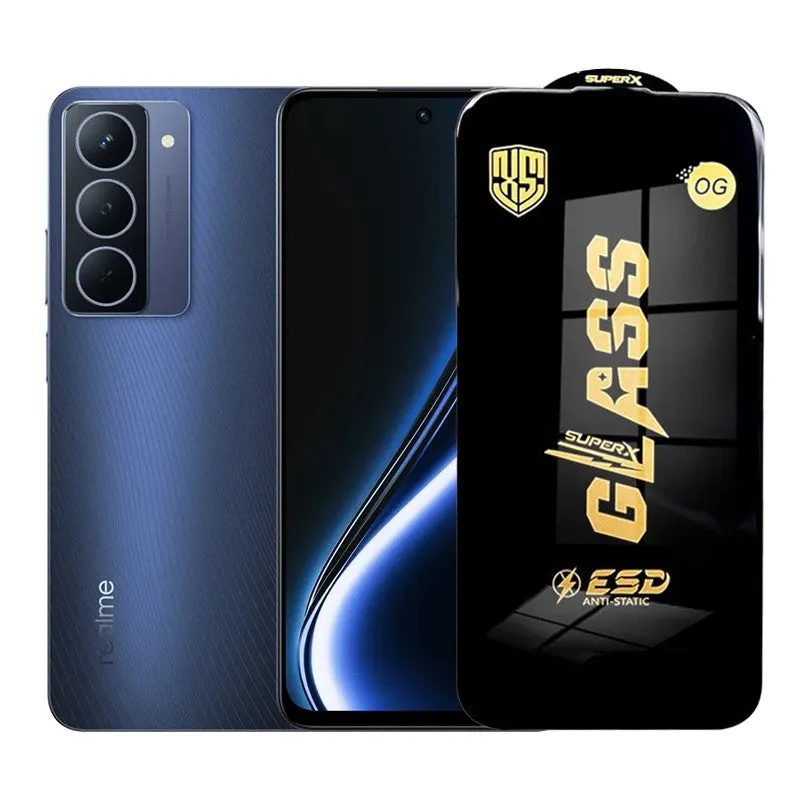 Flippy, Folie de Protectie pentru Realme Narzo 80x, Flippy, Sticla Securizata ESD, Margini Negre