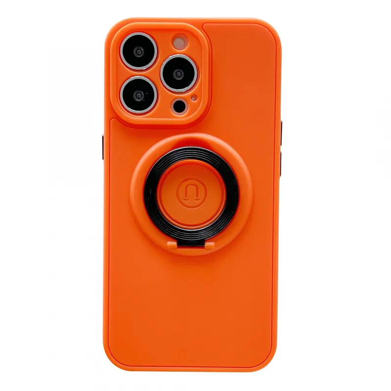 Flippy, Husa protectie Flippy compatibila cu Apple iPhone 13 Mini Mag Safe Silicone Portocaliu