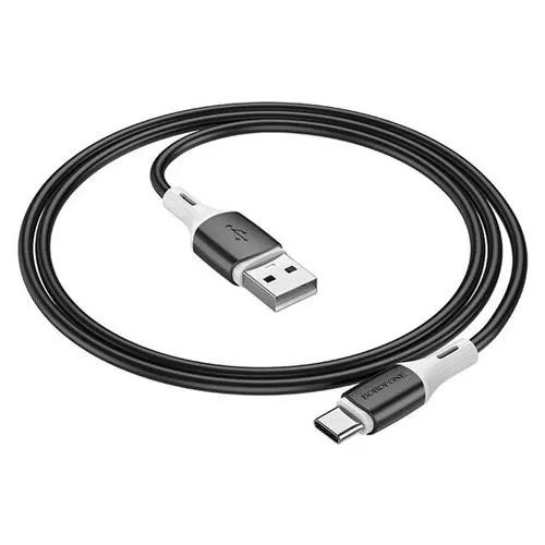 Cablu alimentare si date Borofone BX79, Fast Charging, USB la USB Type-C 3A, 1m, Negru
