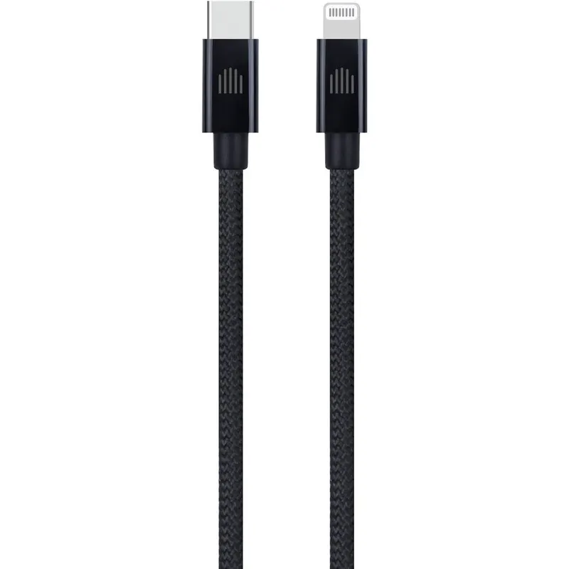 Dviced Dviced Cable USB-C to Lightning Nylon Textile 1,25m - Black